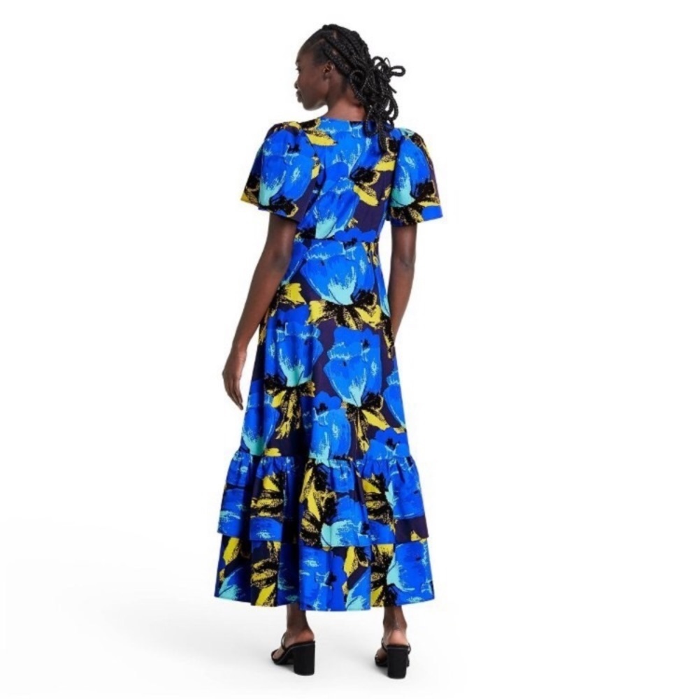 Christopher John Rogers Target Blue floral Dress - Picture 5 of 15
